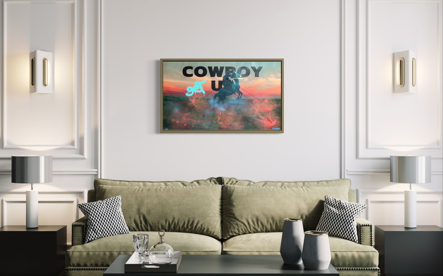 Cowboy up Canvas